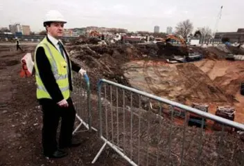 George Osborne gets building