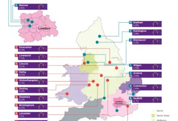 online estate agents map