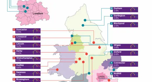 online estate agents map