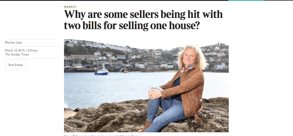 Why are some sellers being hit with two bills for selling one house?