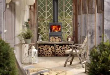 Eco wood burning stove