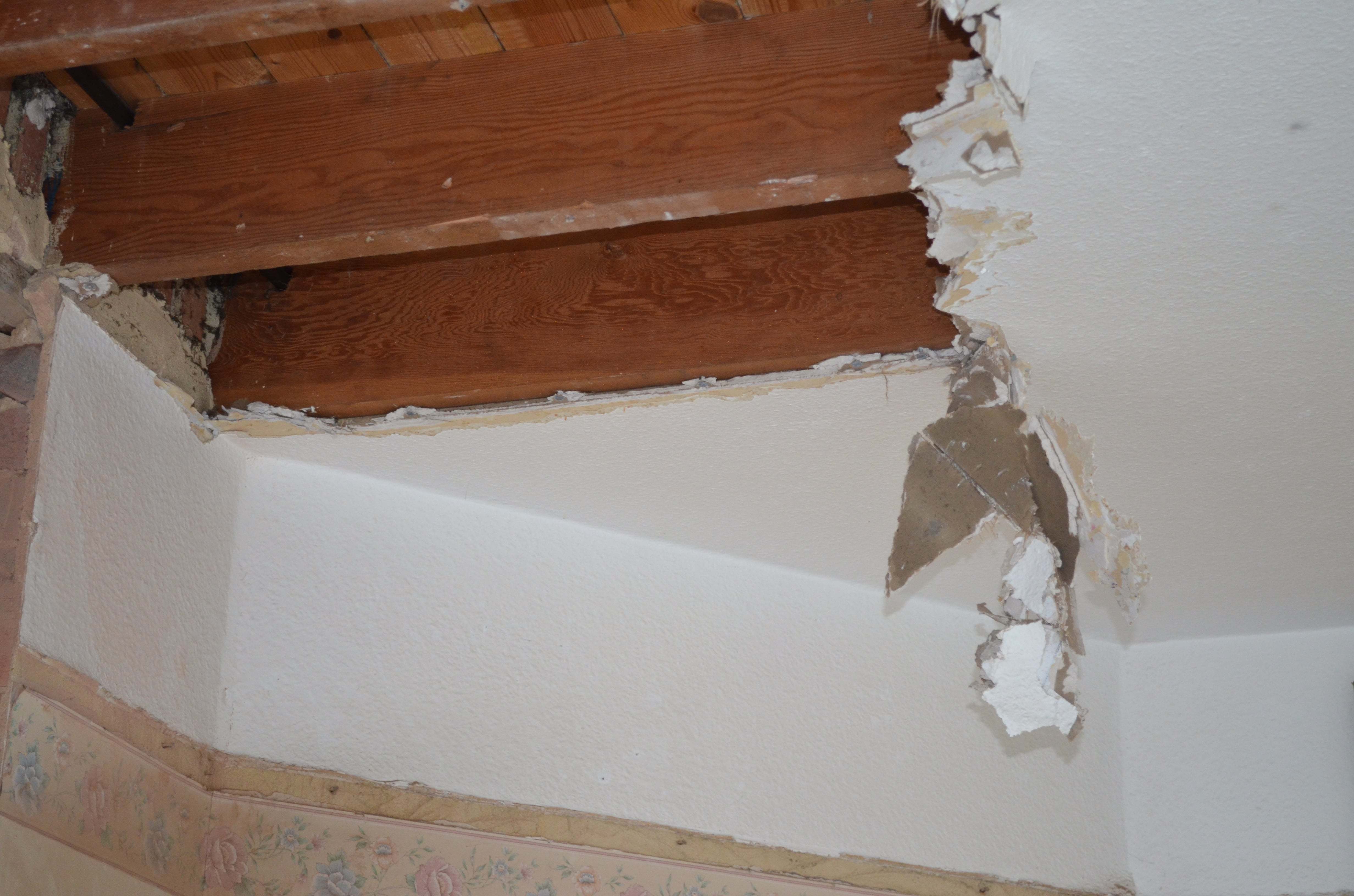 water leaking from upstairs