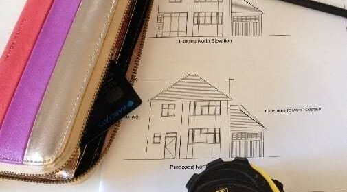 architect drawings home improvements and how to pay for building work