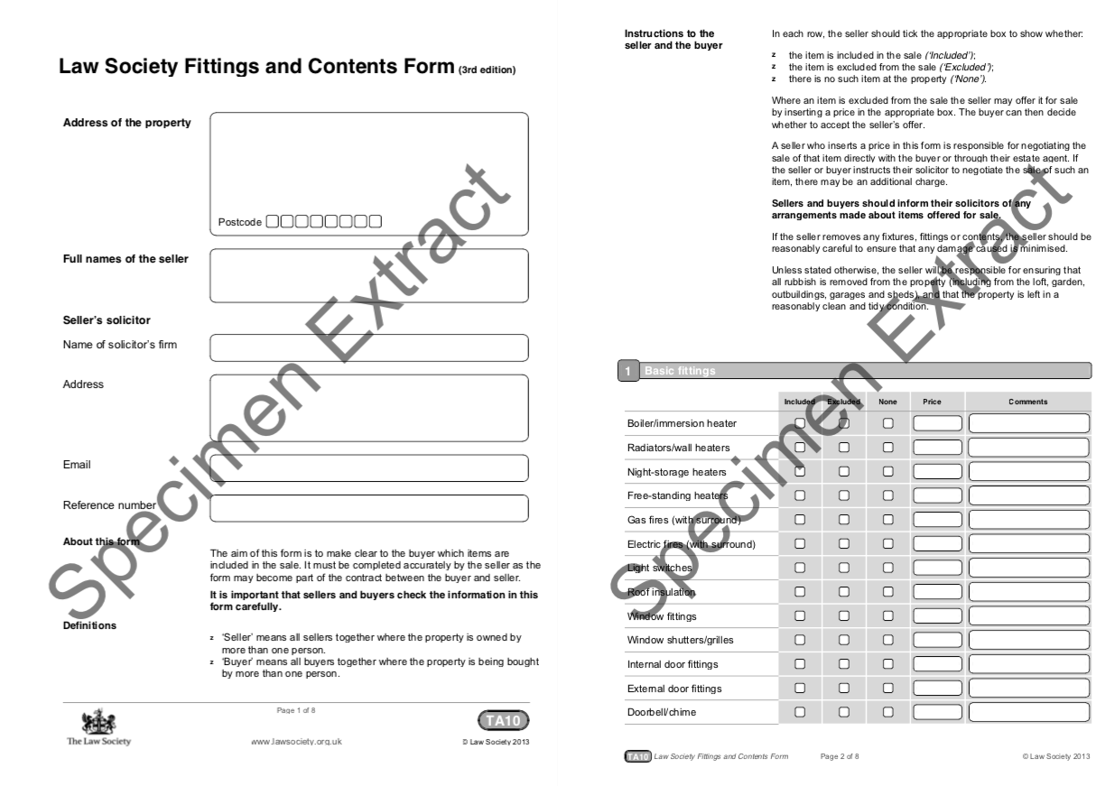 TA10 Form Fixtures And Fittings Explained ta10-form-fixtures-and-fittings-explained